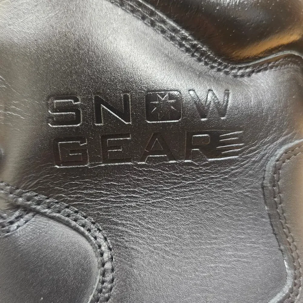 SNOW GEAR NWT Ice Cleat Boots Men's 11 Black Winter Boots 1000 Gram Thinsulate